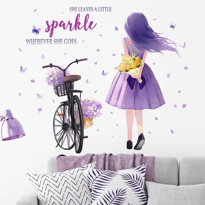 Autocollants Muraux Décoratifs pour Chambre d'Enfant, Papillon, Fleur, Mignon, pour Salon