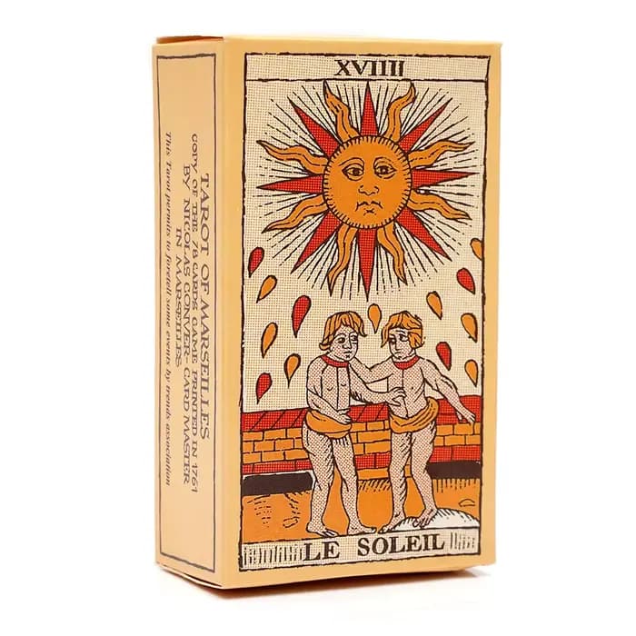 2025 Nouveau Tarot de Marseille de Conver 78 Lames livret français 78 cartes du Tarot de Marseille publié