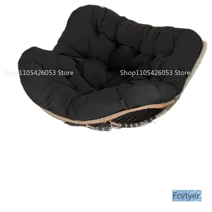 Fauteuil à bascule en rotin tressé