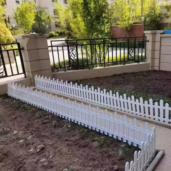 Clôture de cour en plastique pour jardin