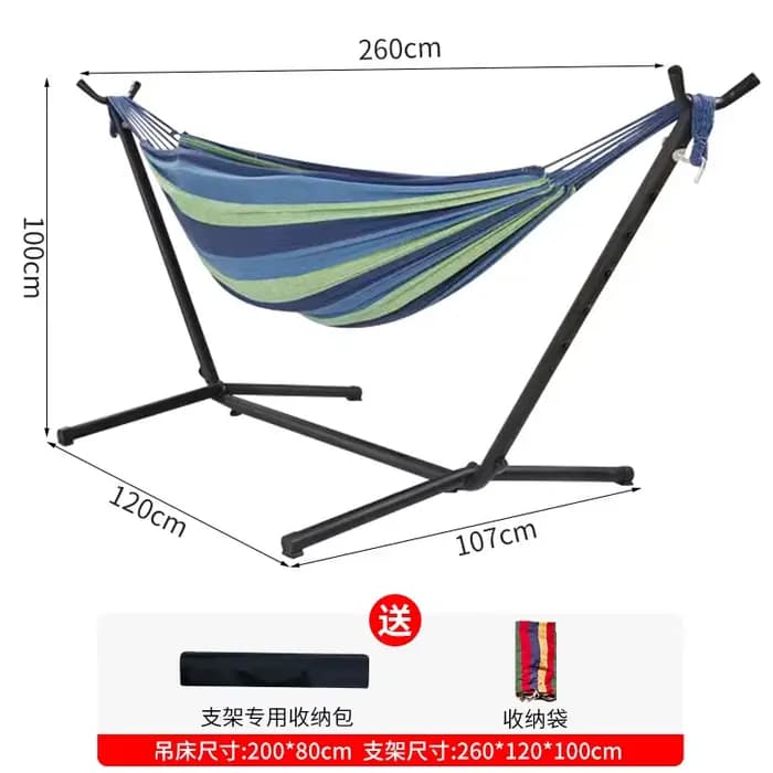 Hamac de jardin avec support pour 2 personnes