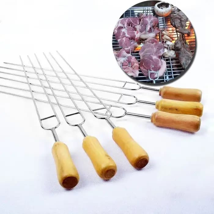Brochettes en métal pour barbecue