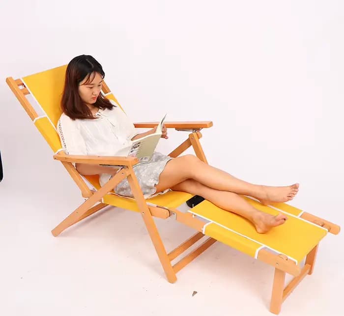 Chaise longue de luxe moderne et confortable en tissu