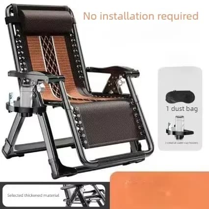 Chaise-lit pliante en tissu doux et agréable pour la peau