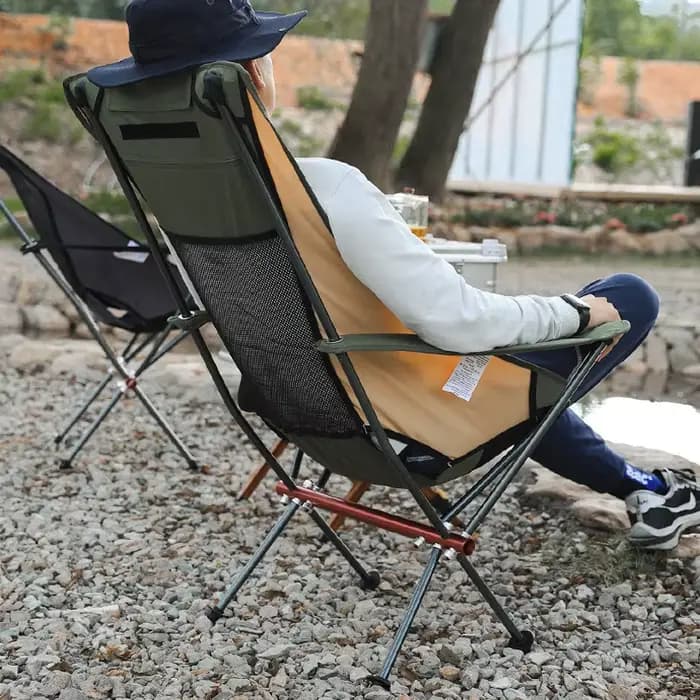 Chaise lunaire d'extérieur en alliage d'aluminium