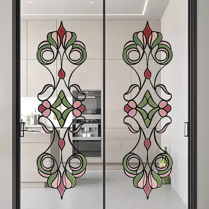 Autocollants muraux à motifs géométriques abstraits, pour porte, chambre à coucher, décoration murale pour enfants, accessoires de décoration pour la maison, salon