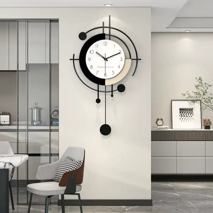 Horloge murale moderne Simple salon silencieux luxe créatif boîtier en métal Groot nordique chambre horloges murales idées cadeaux décor à la maison