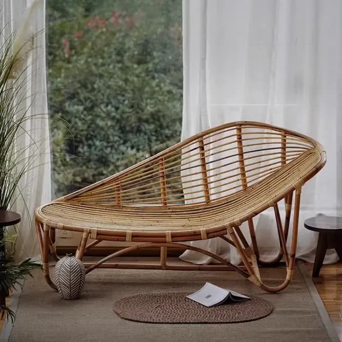 Nordique rotin salon inclinable salon paresseux confortable loisirs chaises canapé Chaise adulte cha