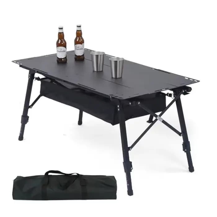 MOEYE Table tactique de Camping en alliage d'aluminium Table pliante Portable Tables de pique-nique