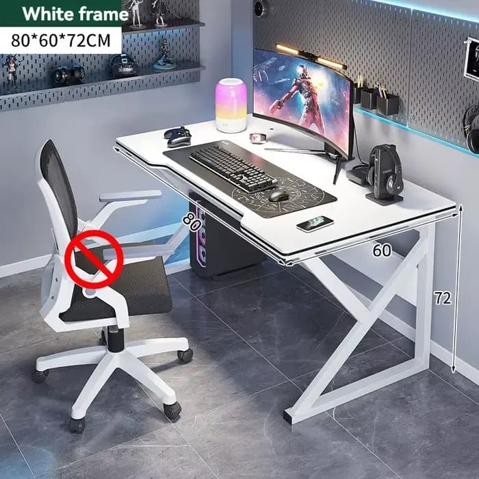 Bureau d'ordinateur, bureau à domicile, bureau d'apprentissage pour étudiants, bureau de jeu simple,