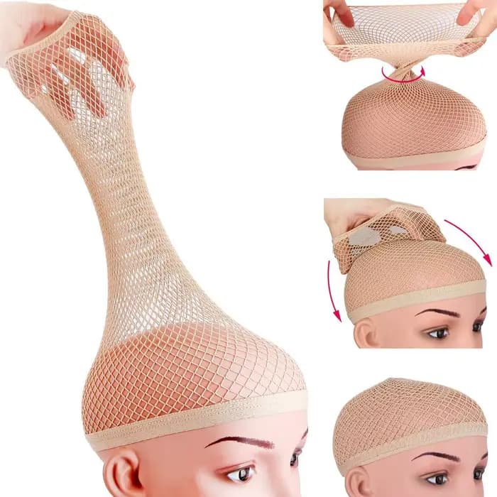 Bonnet de perruque en maille pour cheveux longs, filet à cheveux pour perruque, bonnet pour perruque