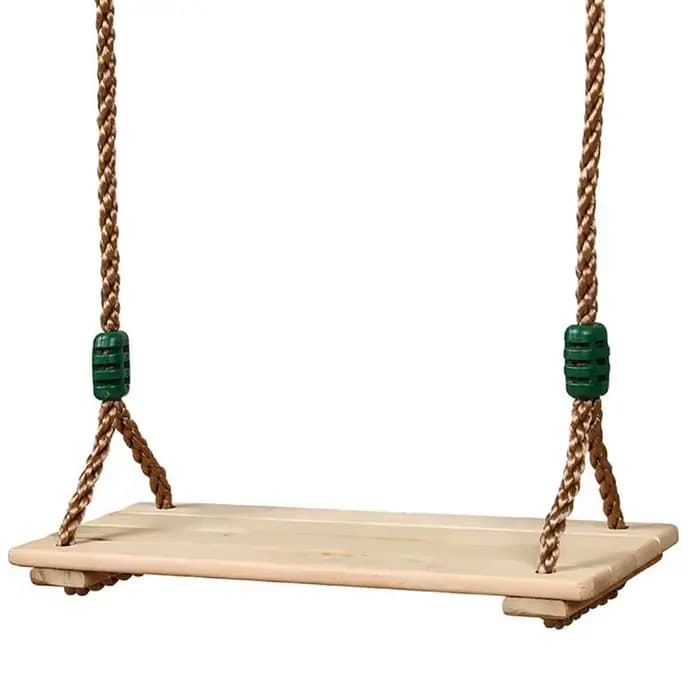 Balançoire en bois Anti-Corrosion polie à quatre planches de haute qualité, balançoire en bois pasto