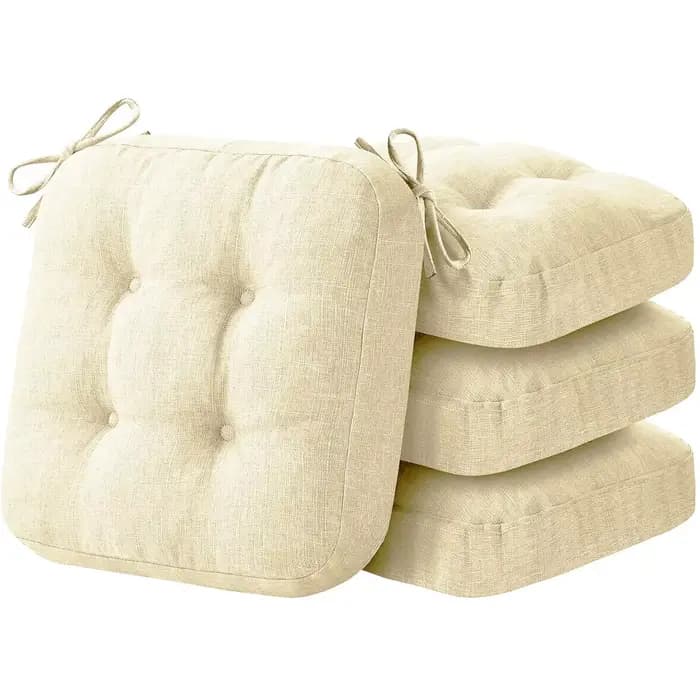 Coussins de chaise 40x40cm avec sangles, coussin de siège carré pour la maison, coussins de siège de