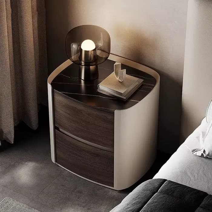 Table De nuit Simple De luxe rangement moderne Table De chevet De Style italien exquis à la mode Mes