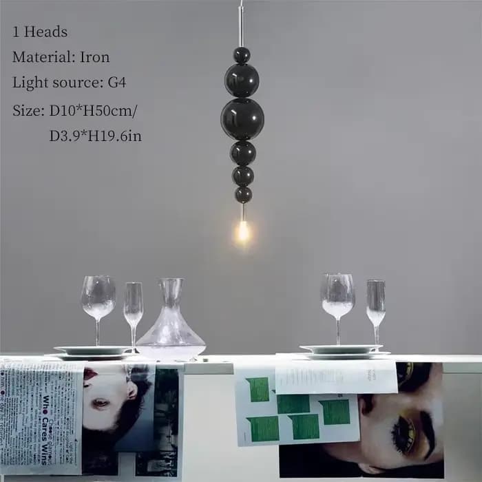 Lustre de Luxe Noir en Forme de Larmes de Lune, pour Plafond, Restaurant, Grande Table à Manger