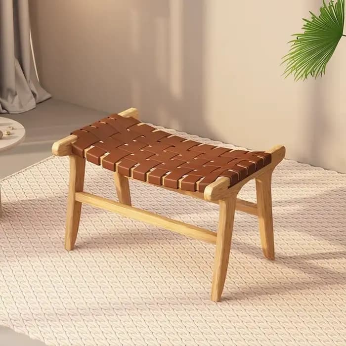 Chaise longue en bois massif tissé en corde, chaise de loisirs de balcon nordique, fauteuil paresseu
