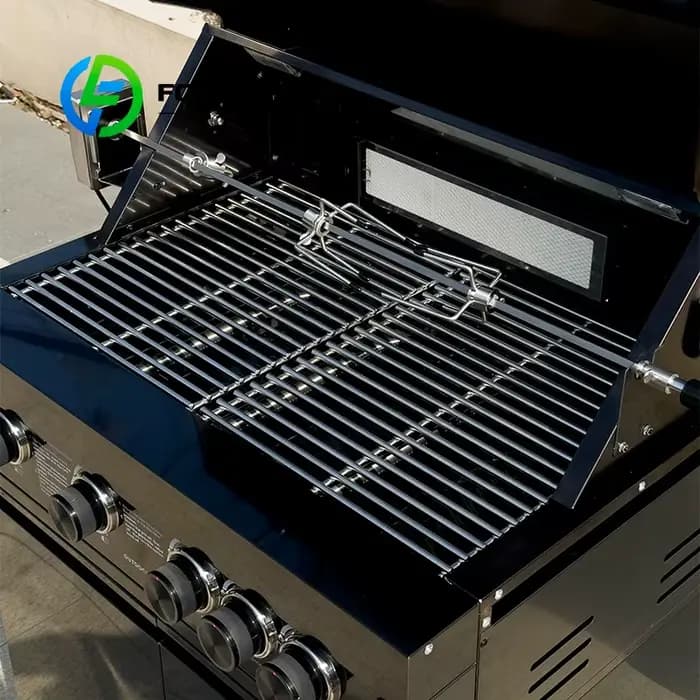 Barbecue portable sur mesure en acier inoxydable, robuste et professionnel, pour le camping en plein