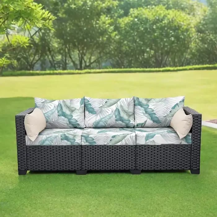 Housse de coussin d'extérieur, housse de coussin de canapé extensible de Patio, housse de canapé de