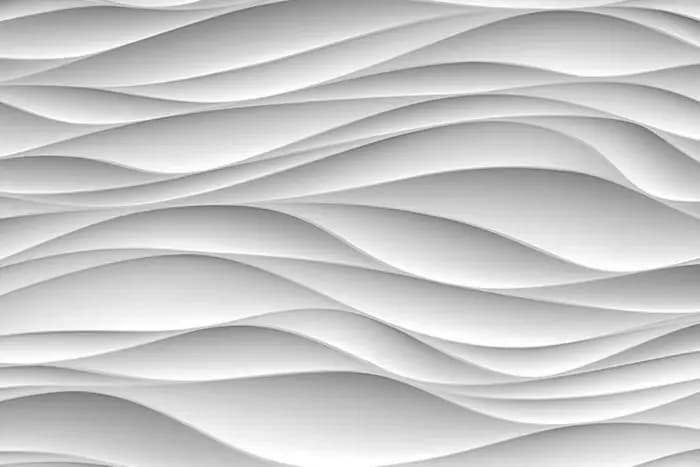 Papier peint personnalisé de toutes tailles, moderne, tridimensionnel, de luxe, motif vague blanche,