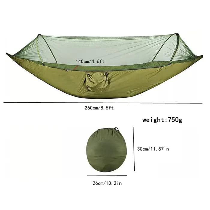Hamac de jardin de Camping pour 2 personnes, avec moustiquaire, mobilier d'extérieur, force de lit,