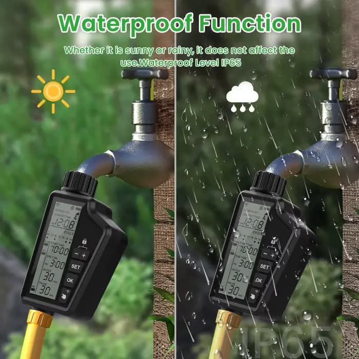 AVATTO Tuya WIFI minuterie d'arrosage de jardin intelligente avec grand écran LCD pour l'irrigation