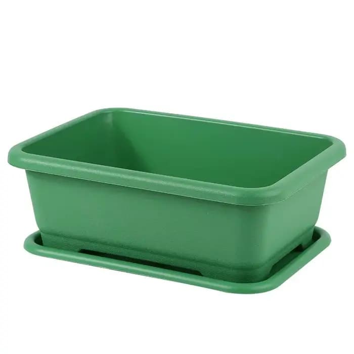 ✔ Jardinières rectangulaires auto-arrosantes, pots à fleurs et légumes en résine avec drainage pour