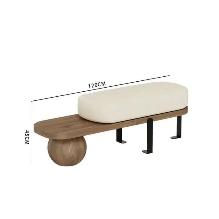 Omans-Banc en Bois Massif, Porte de Maison, Tabouret de Changement de Chaussures, Pouf de oral et, E