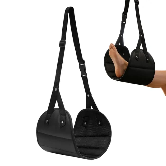Hamac pour les pieds réglable, hamac pour les jambes portable et réglable avec repose-pieds conforta