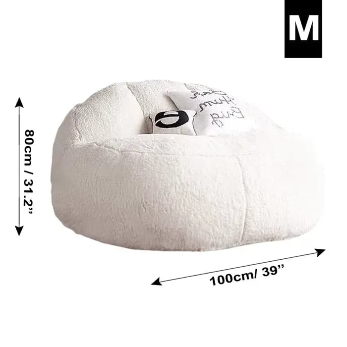 2021 nouveau Pouf canapé-lit Pouf sans remplissage en peluche géant pouf Ottoman Relax chaise longue