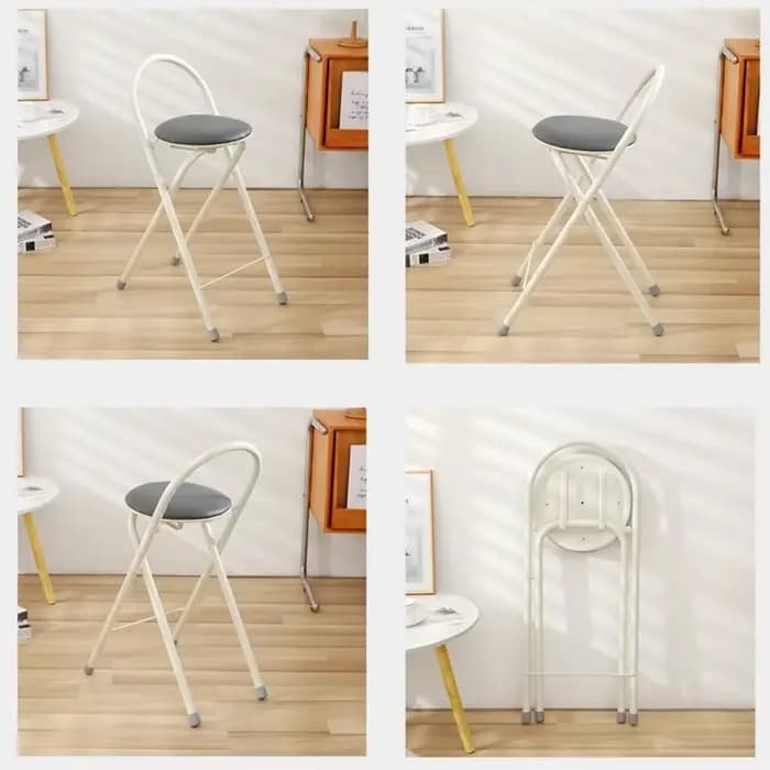 Repose-pieds haut de bar pliable, chaise de comptoir de café moderne, tabouret à dossier périphériqu