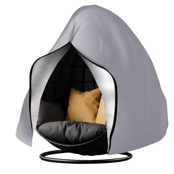 Housse de chaise suspendue pour patio, imperméable, coupe-vent, pour siège simple/double, housse de