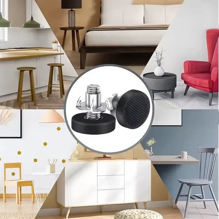 20 pièces pieds de nivellement de meubles | Installation sans outil, écrou en T, protection du sol