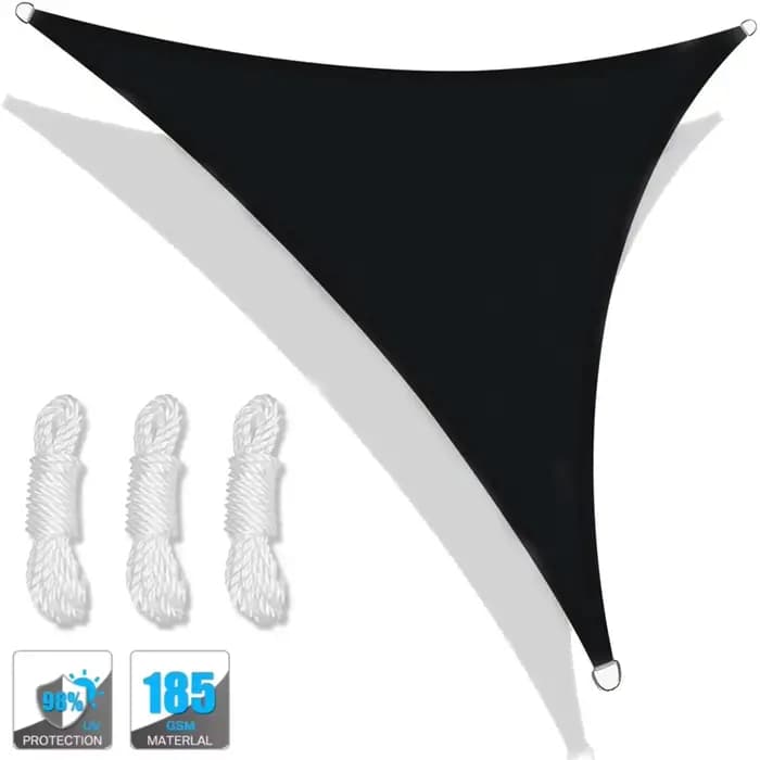 Pare-soleil Triangle imperméable, auvent UPF50 + 98% blocage UV et résistant à l'eau, tente de jardi