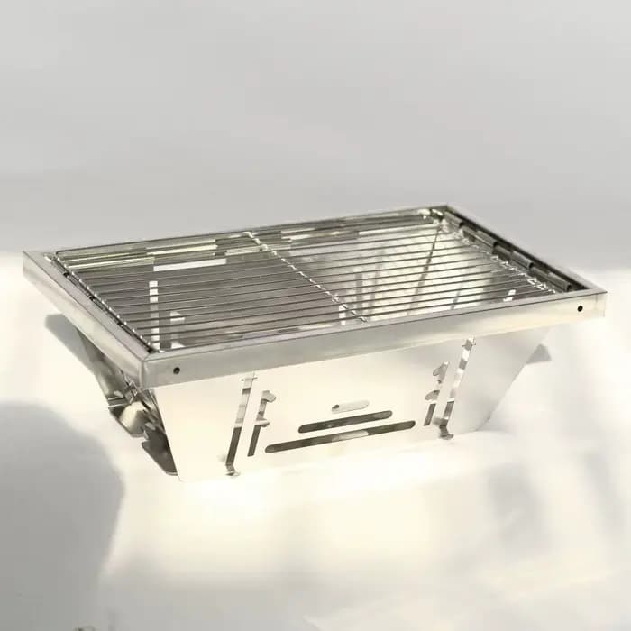 Réchaud d'extérieur pliable en acier inoxydable 304, style coréen, 36cm