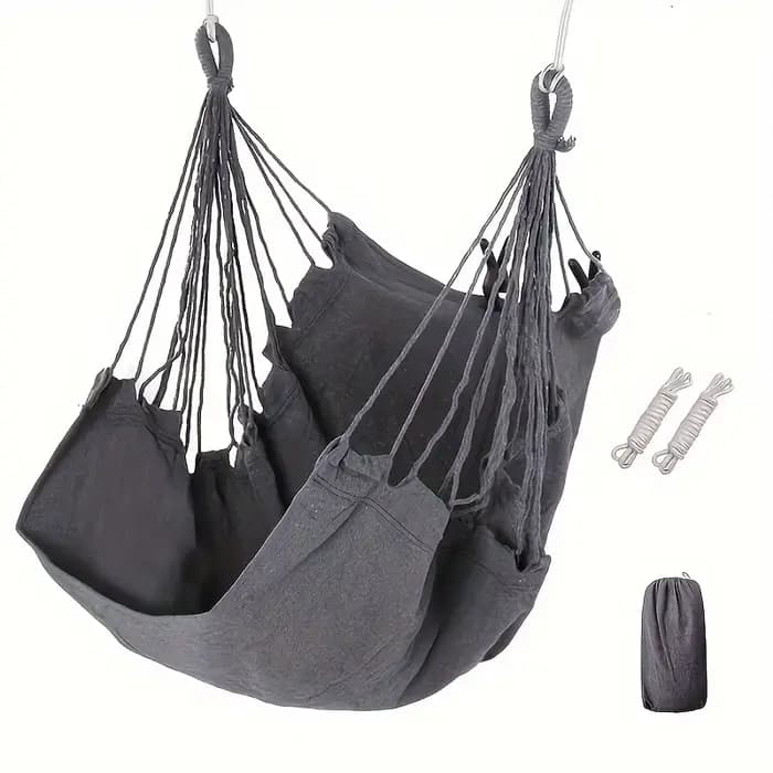1pc loisirs tissu hamac chaise extérieure balançoire chaise hamac dortoir hamac chaise Anti renverse