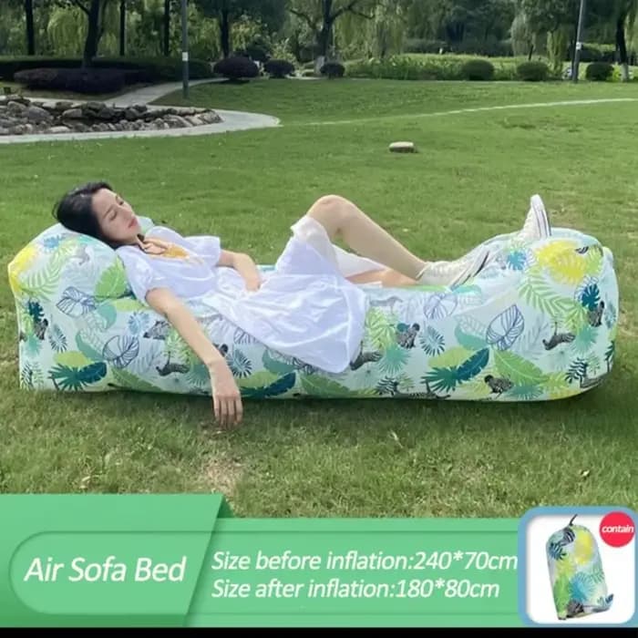 Canapé gonflable rapide pour camping, chaise longue à air, sac de couchage de plage, portable, pliab