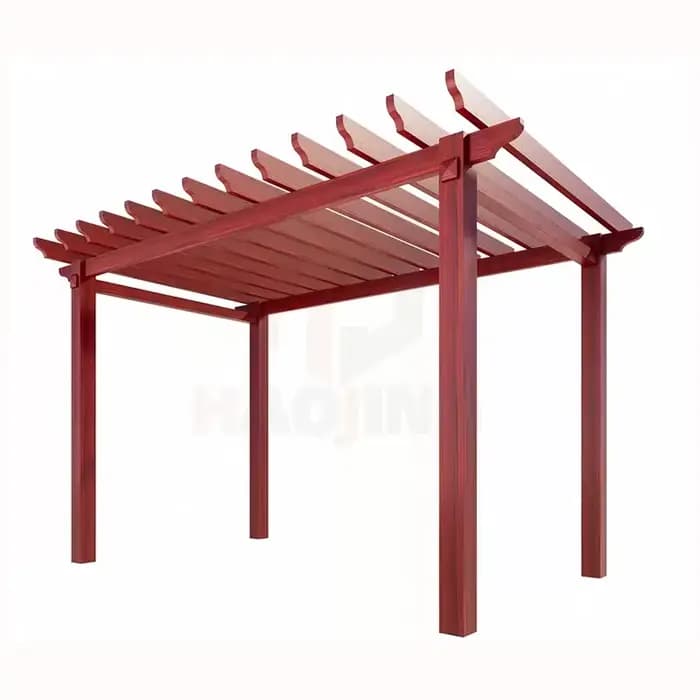 Gazebo de jardin extérieur galerie de treillis de raisin pavillon en aluminium 3x3 3x6 Pergola en mé
