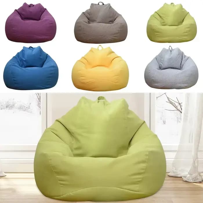 OTAUTAU grand pouf chaise housse de canapé sans remplissage paresseux siège d'angle pouf canapé a un