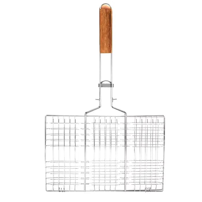 Filet de Barbecue en treillis métallique pour Barbecue, Clip de poisson grillé, outil de Camping en