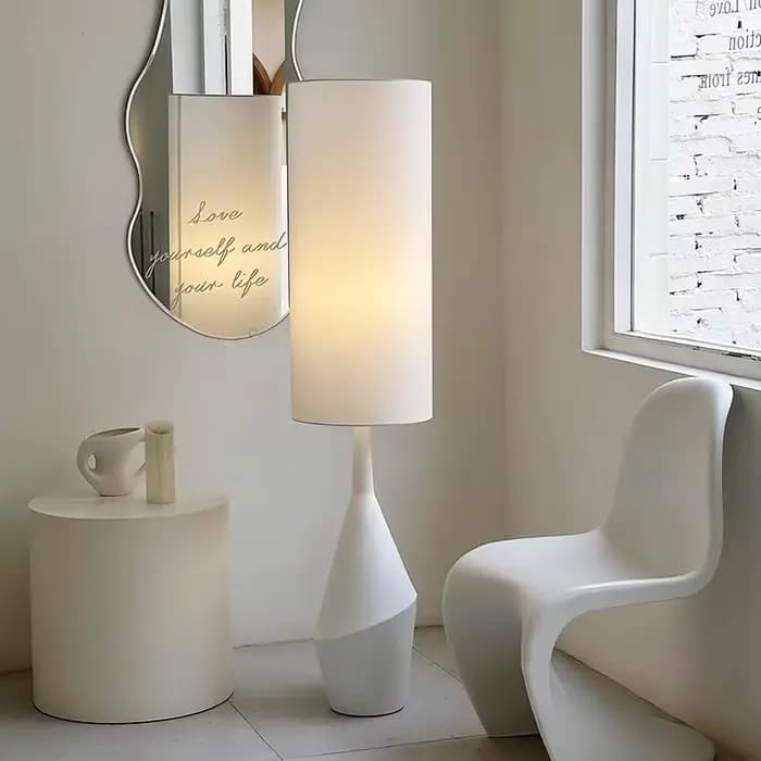 Lampadaire à LED de style scandinave, décoration de chambre de style crème pour le salon, la chambre