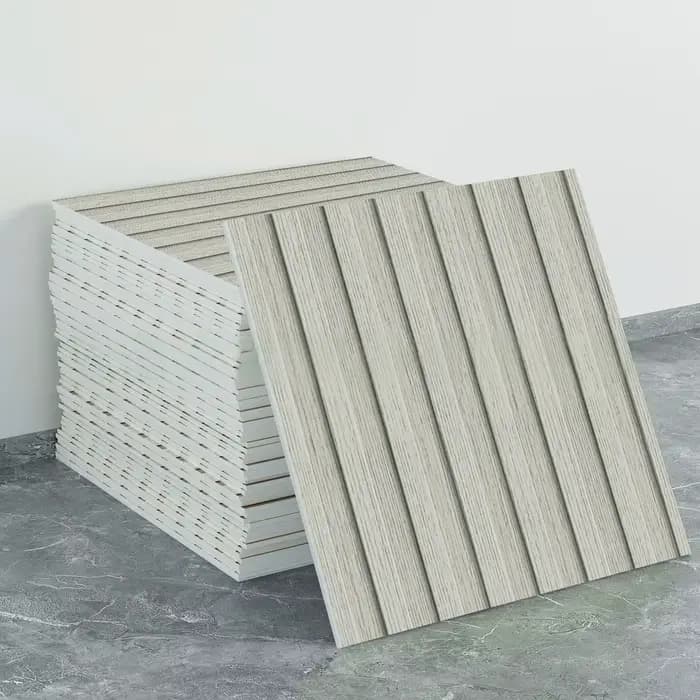 Panneaux muraux autocollants 30x30cm pour plafond, décoration de salon, imperméables, imitation bois