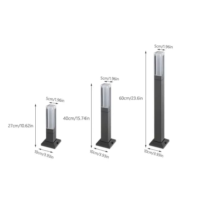 Lampe de jardin LED étanche IP65 10W, nouveau style, en aluminium, pour allée de jardin, éclairage p