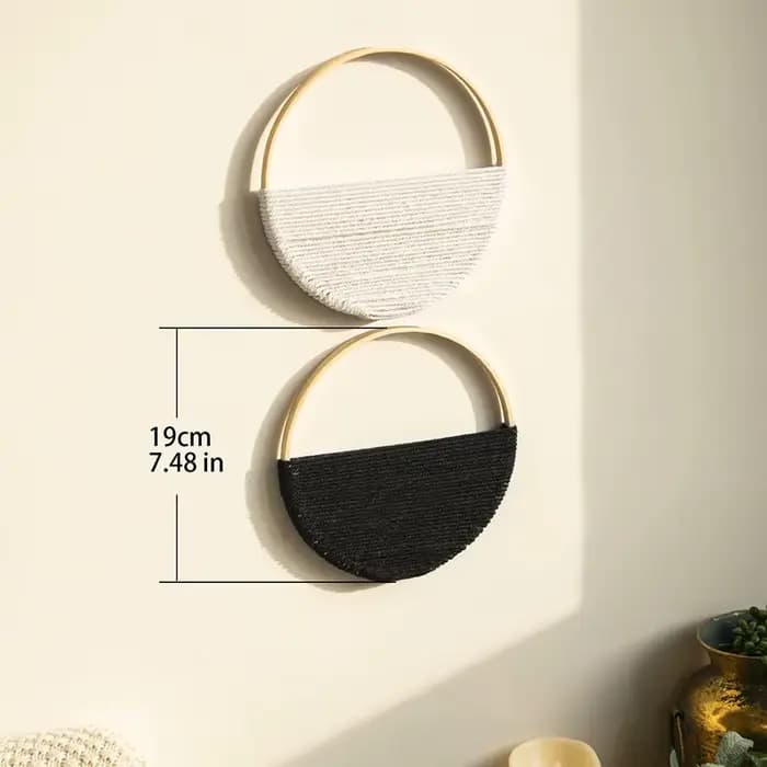 2 pièces macramé tenture murale tissé Boho décoration murale Art Chic bohème décorations pour la mai