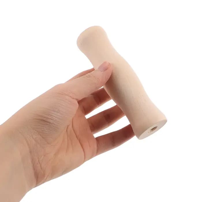 Accessoires de gril, ustensiles de cuisine, Barbecue en bois Beige, poignée pratique, 4 pièces