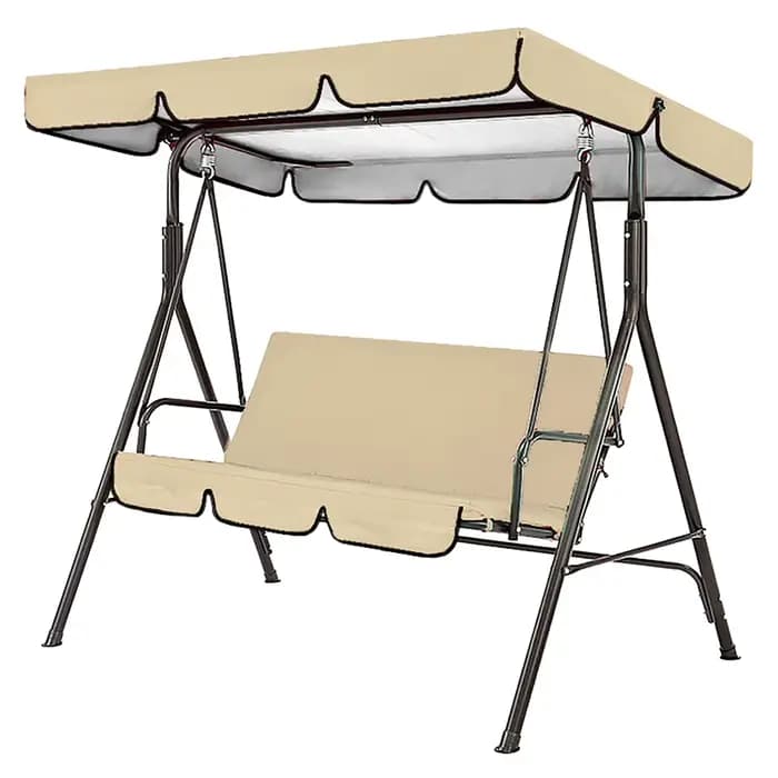 Chaise pivotante d'extérieur imperméable et anti-poussière, pare-soleil, couverture supérieure, hous