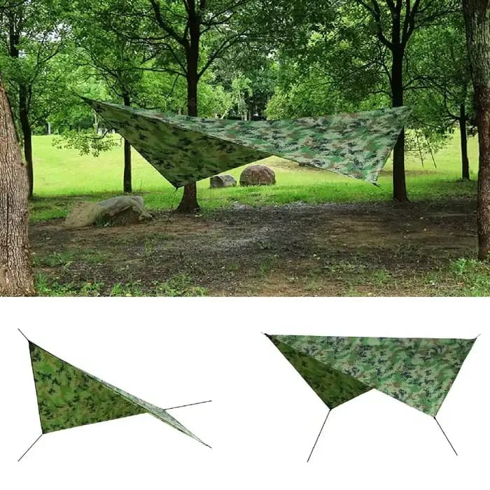 Hamac de Camping avec moustiquaire, bâche de tente arc-en-ciel et sangles d'arbre, tente hamac Porta