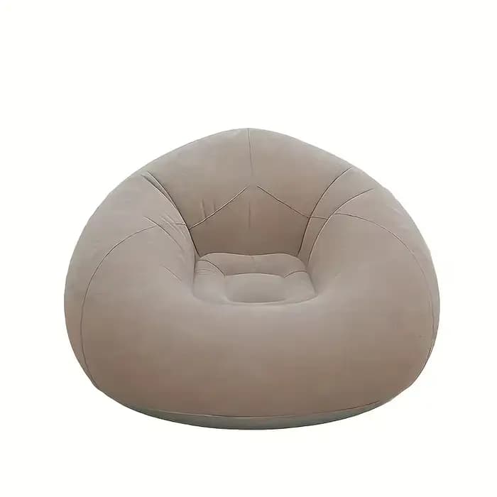 Chaise longue gonflable d'extérieur en polypropylène durable, avec pompe à air, pliable, gonflage ra