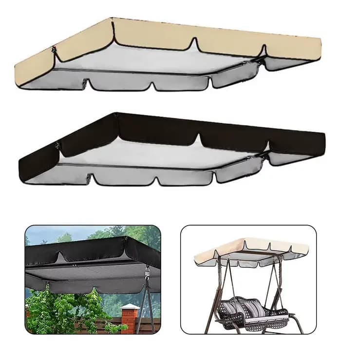 Chaise pivotante d'extérieur imperméable et anti-poussière, pare-soleil, couverture supérieure, hous