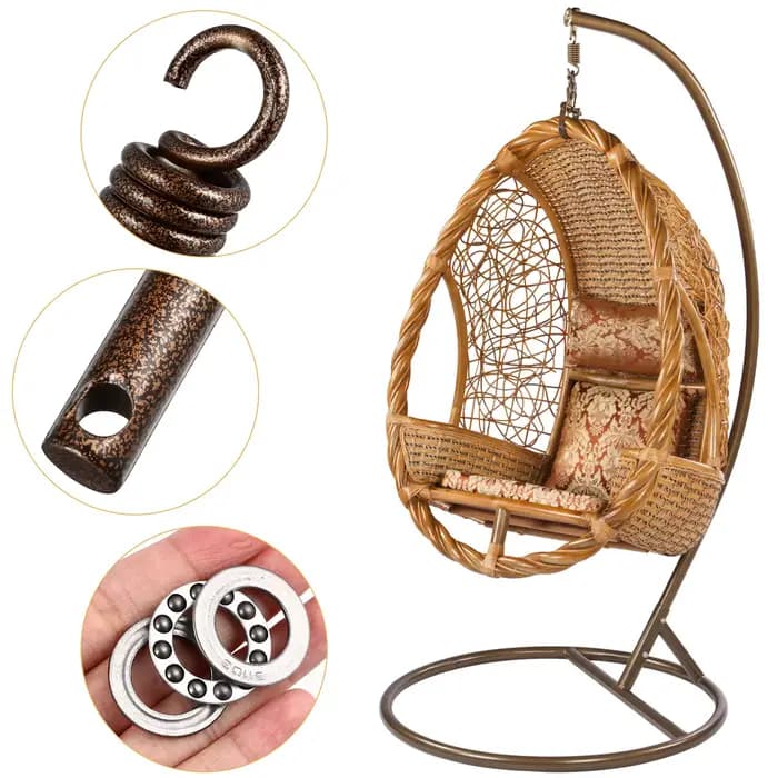 Le système de suspension de hamac haut de gamme comprend des crochets à ressort robustes, des cintre