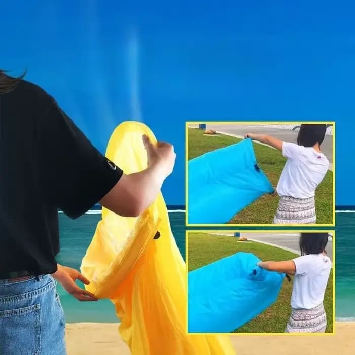 Canapé gonflable plage Air canapé pliant Camping gonflable canapé-lit sac de couchage simple